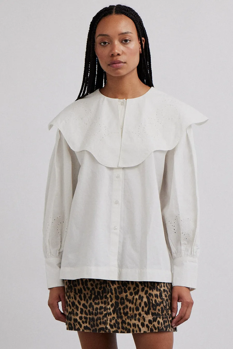 romeo embroidered blouse - white sold by Damson Madder