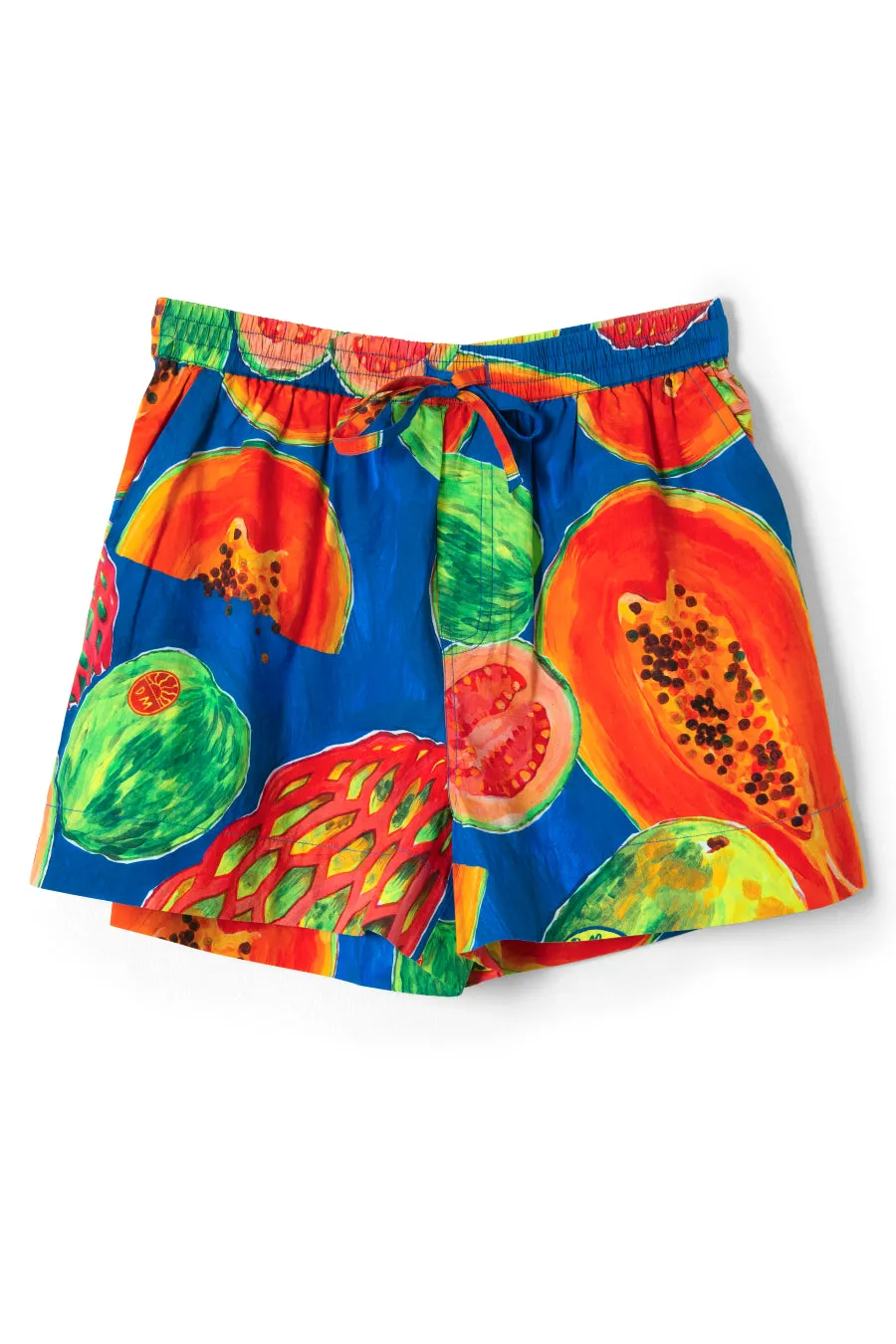 pull on shorts - papaya print sold by Damson Madder product image thumbnail 2