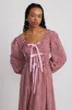 dakota bow midi dress - red gingham sold by Damson Madder