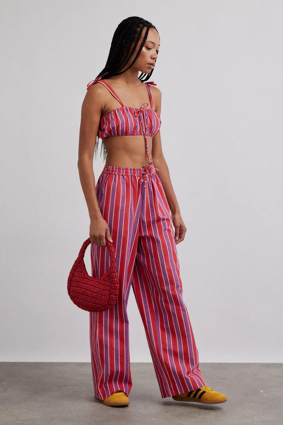 パンツ LADINO STRIPED SILK TROUSERS 1_8b0598a7-123c-4e21-8fbb-