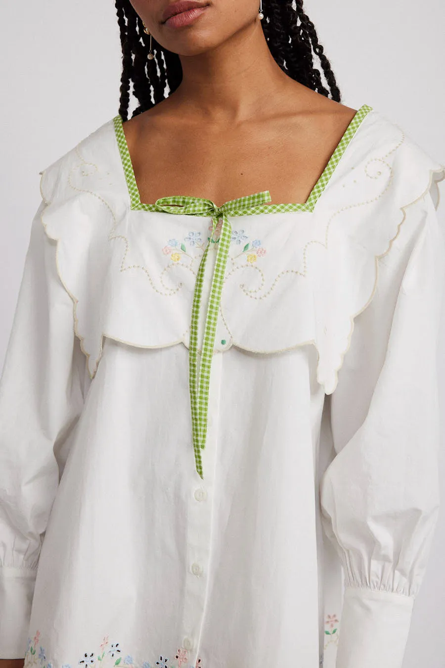 mala mini dress - floral embroidery sold by Damson Madder product image thumbnail 4