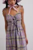 hettie midi dress - cindy check sold by Damson Madder