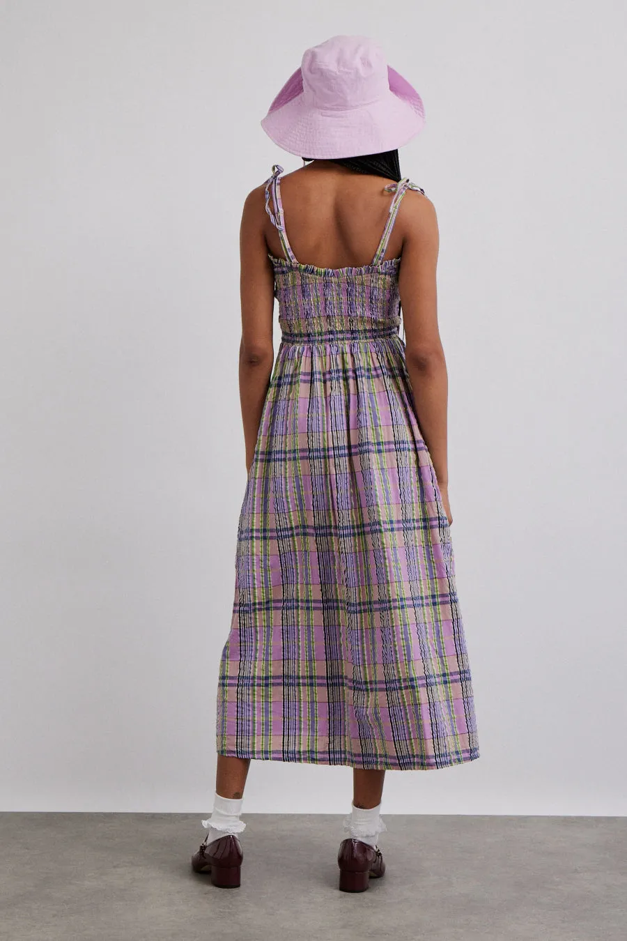 hettie midi dress - cindy check sold by Damson Madder product image thumbnail 5