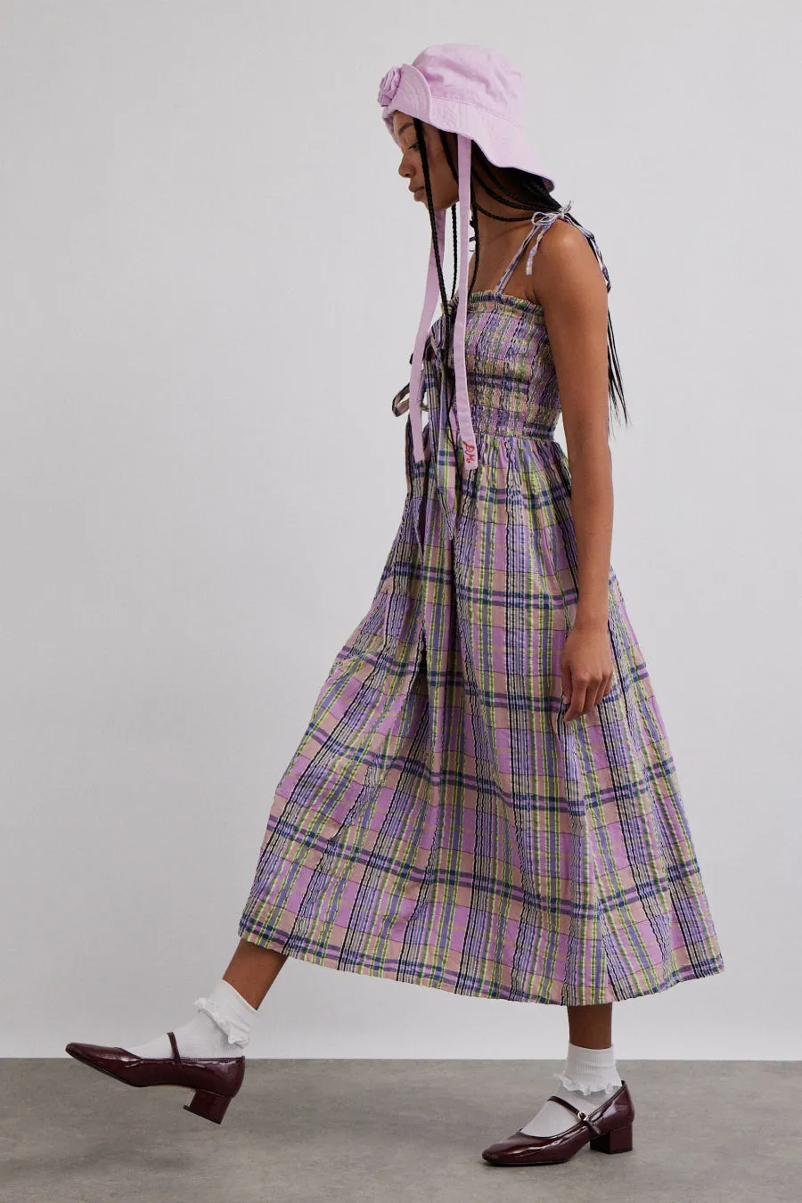 hettie midi dress - cindy check sold by Damson Madder product image thumbnail 4
