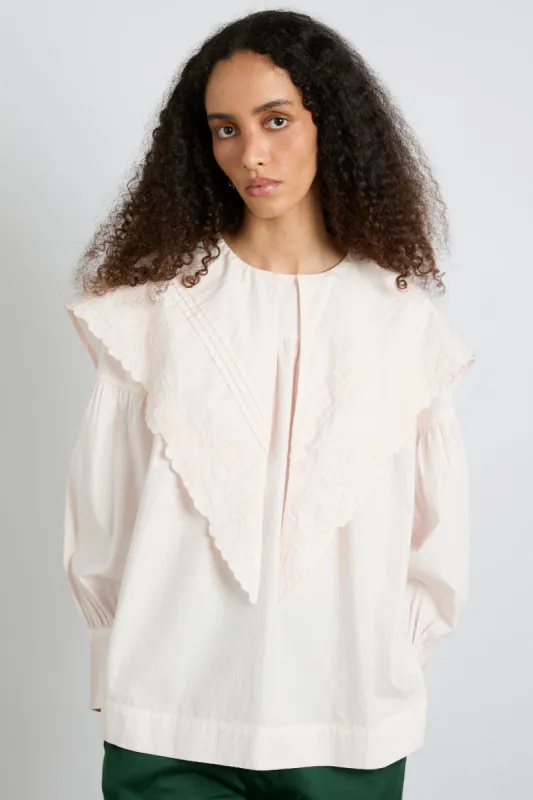 embroidered candy blouse - pink sold by Damson Madder