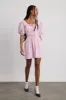 amelie mini dress - pink stripe sold by Damson Madder