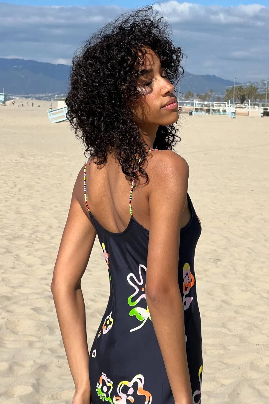 beach flower slip dress sold by Damson Madder product image thumbnail 3