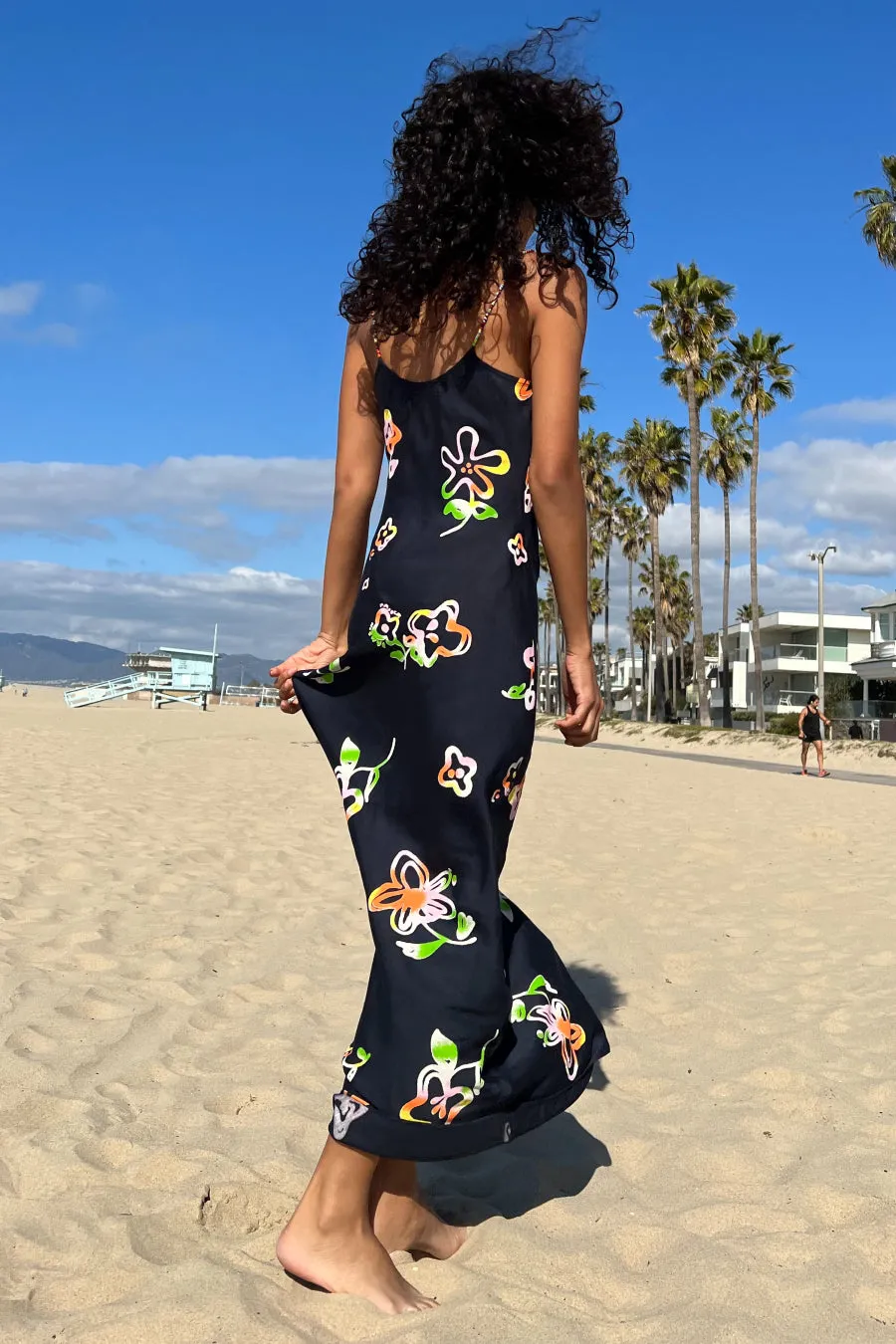 beach flower slip dress sold by Damson Madder product image thumbnail 5