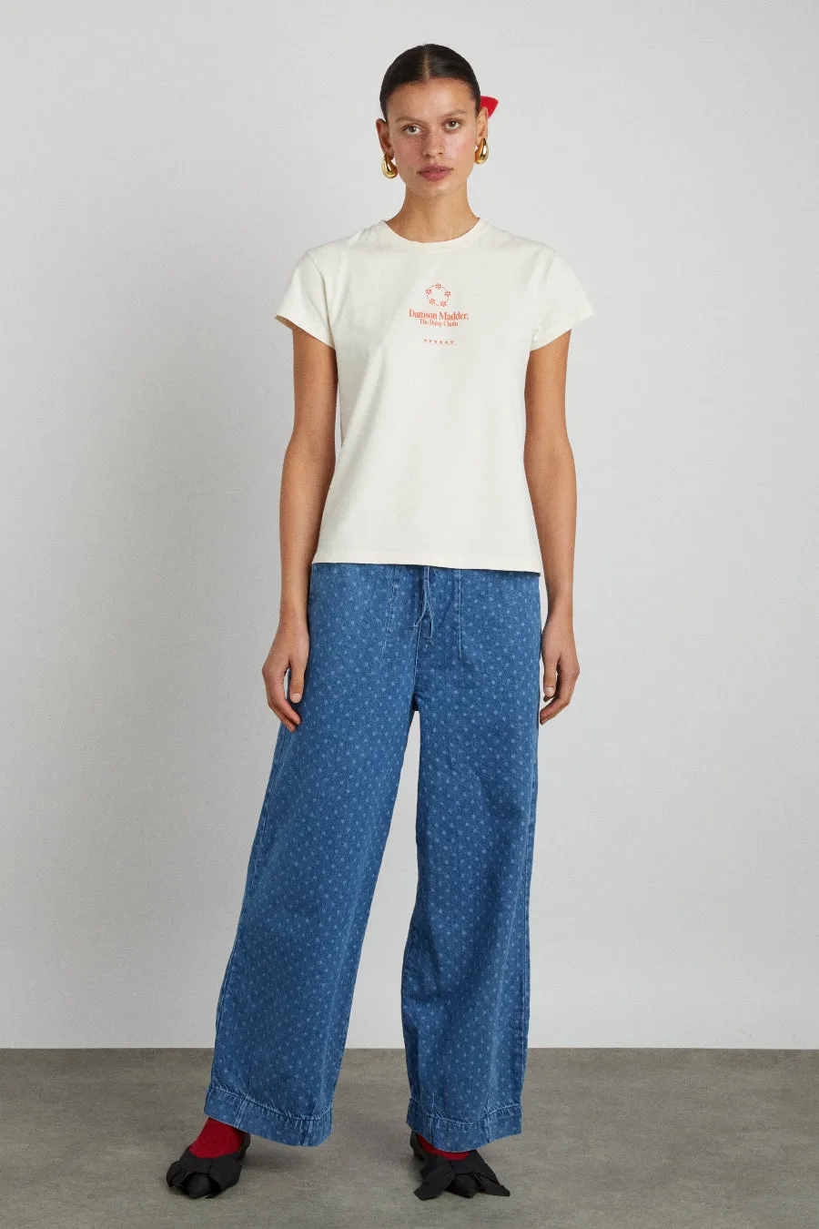 daisy chain shrunken tee sold by Damson Madder product image thumbnail 4