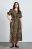 bluebelle midi dress - leopard sold by Damson Madder
