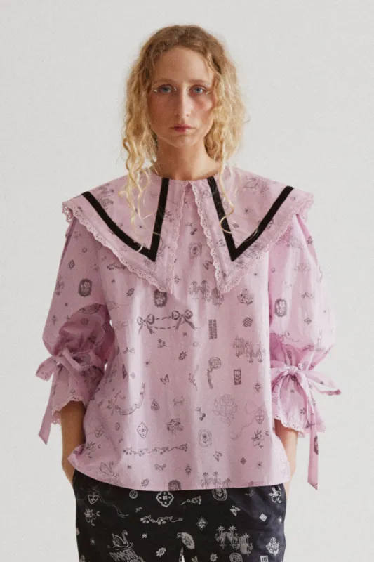 candice blouse - in symbols print | Parallel