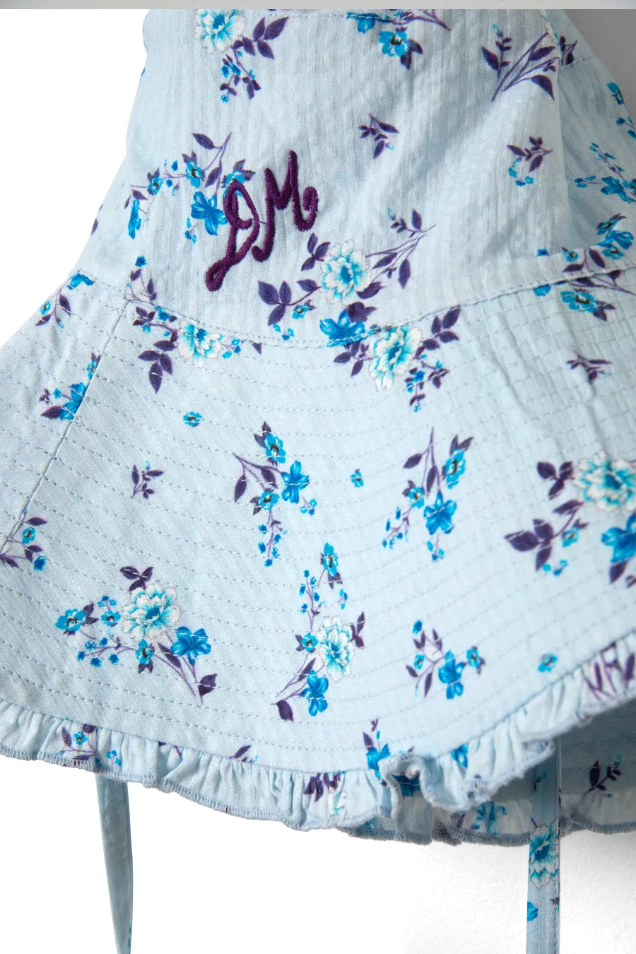 floral sunhat with frill sold by Damson Madder product image thumbnail 4