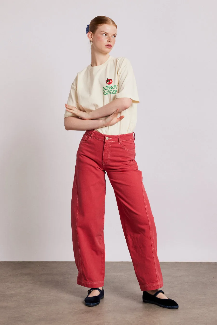 dion jean - red sold by Damson Madder