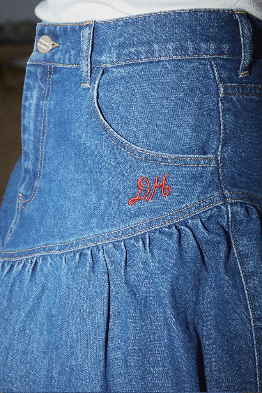 fin midi skirt sold by Damson Madder product image thumbnail 5