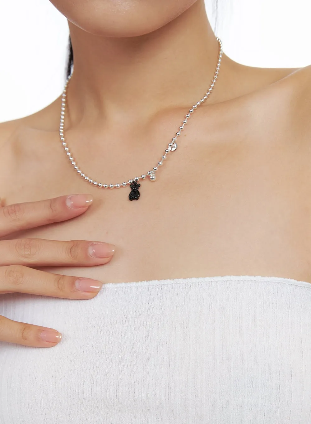 Cute Bear Necklace IL417 sold by Lewkin product image thumbnail 2