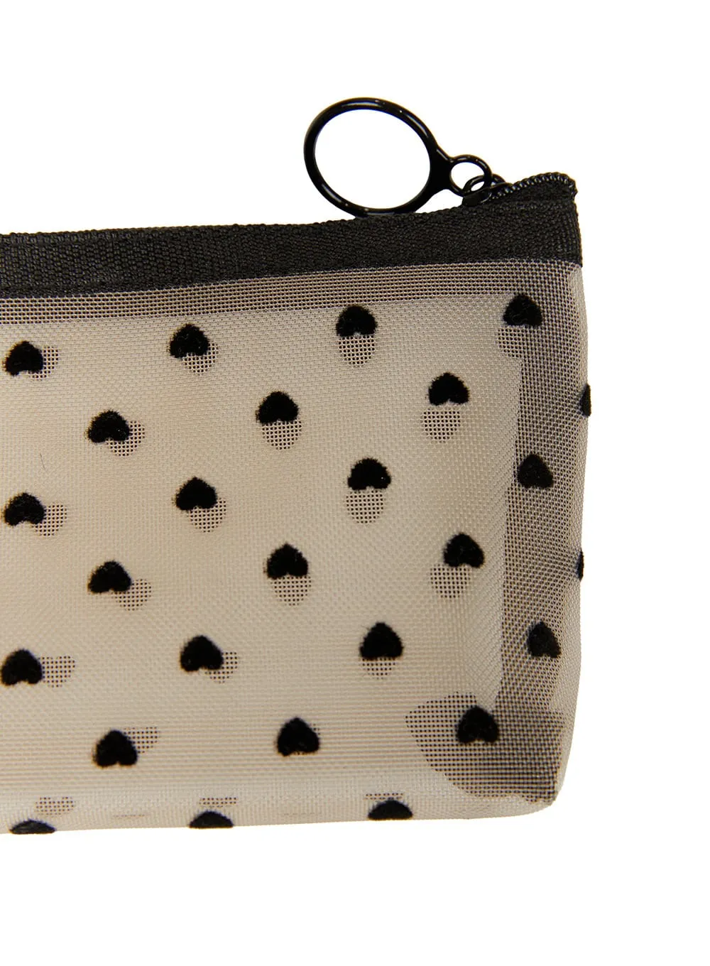 Mesh Heart Mini Pouch IU419 sold by Lewkin product image thumbnail 3