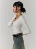Slim U-Neck Crop Top CJ422 sold by Lewkin