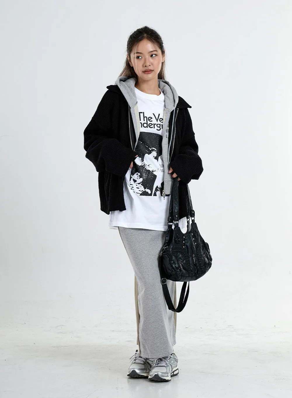 Oversize Zipper Knit Jacket Unisex CO06 sold by Lewkin product image thumbnail 4