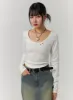 Slim U-Neck Crop Top CJ422 sold by Lewkin