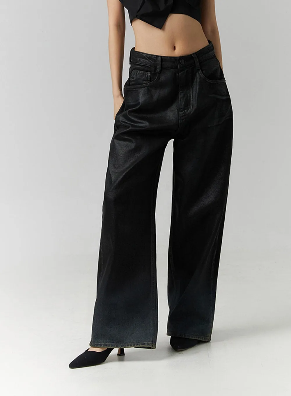 Low Rise Wide Fit Jeans ID306 sold by Lewkin product image thumbnail 2