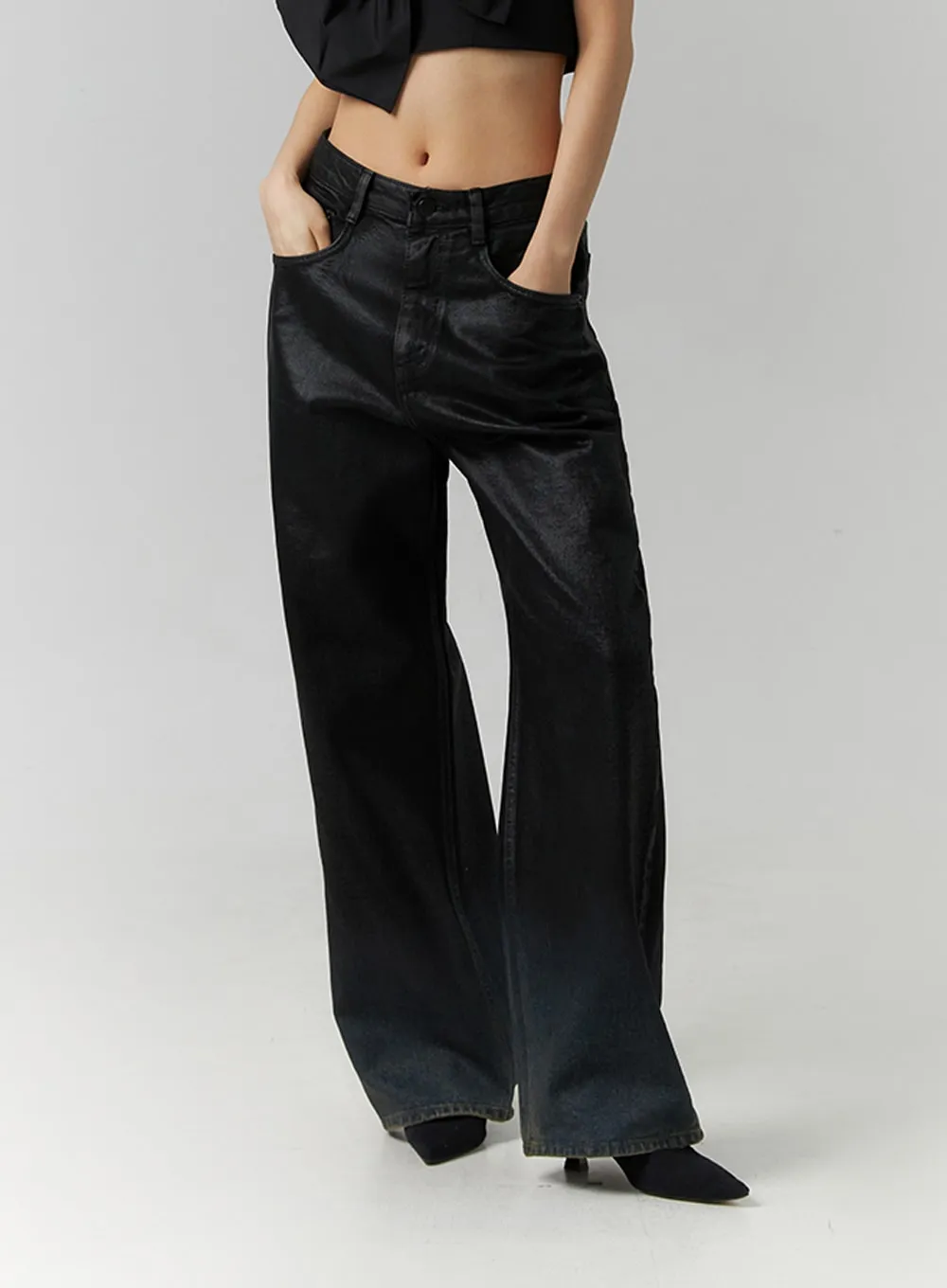 Low Rise Wide Fit Jeans ID306 sold by Lewkin product image thumbnail 4