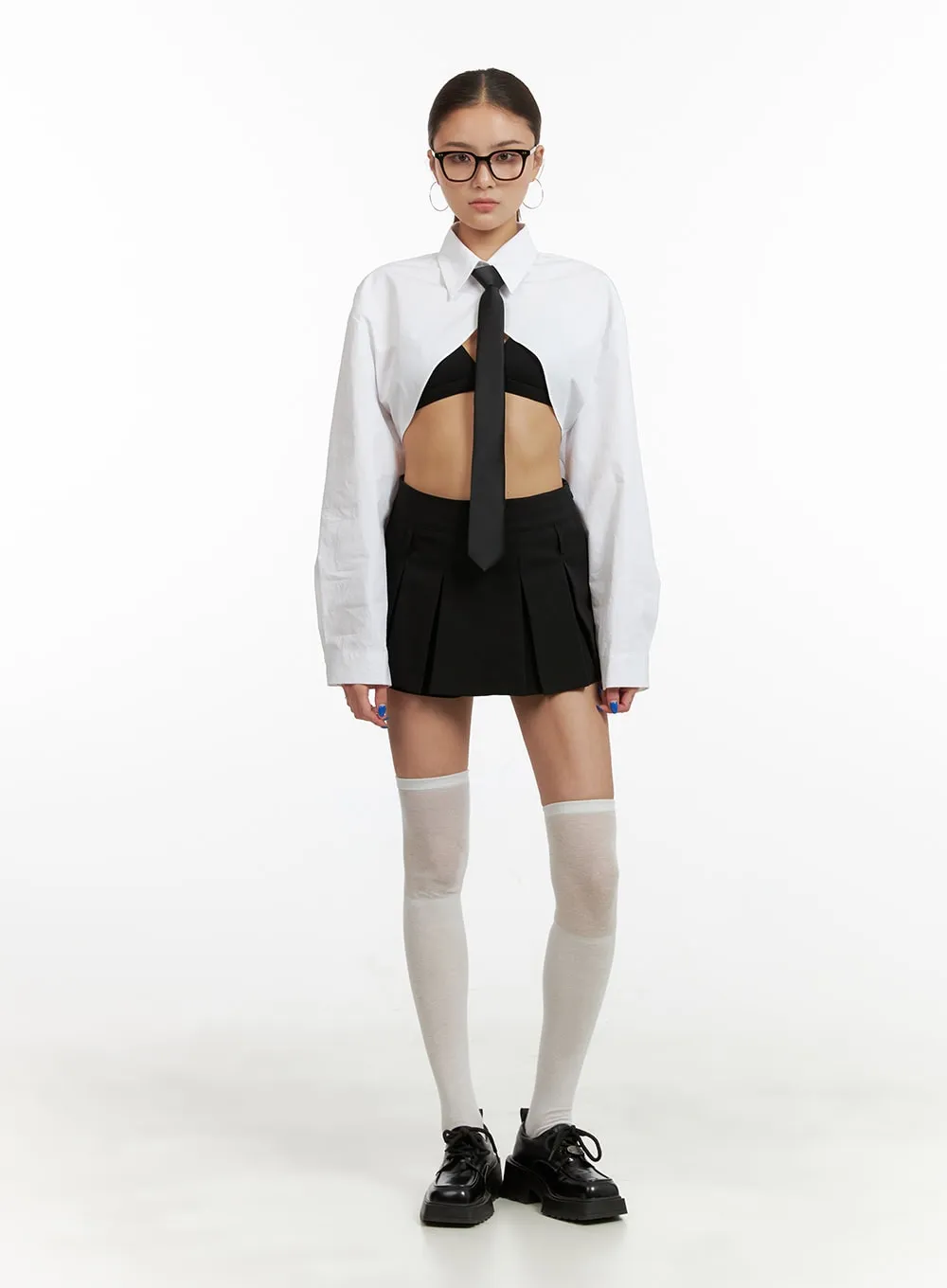 Collar Cotton Bolero Shirt CY431 sold by Lewkin product image thumbnail 3