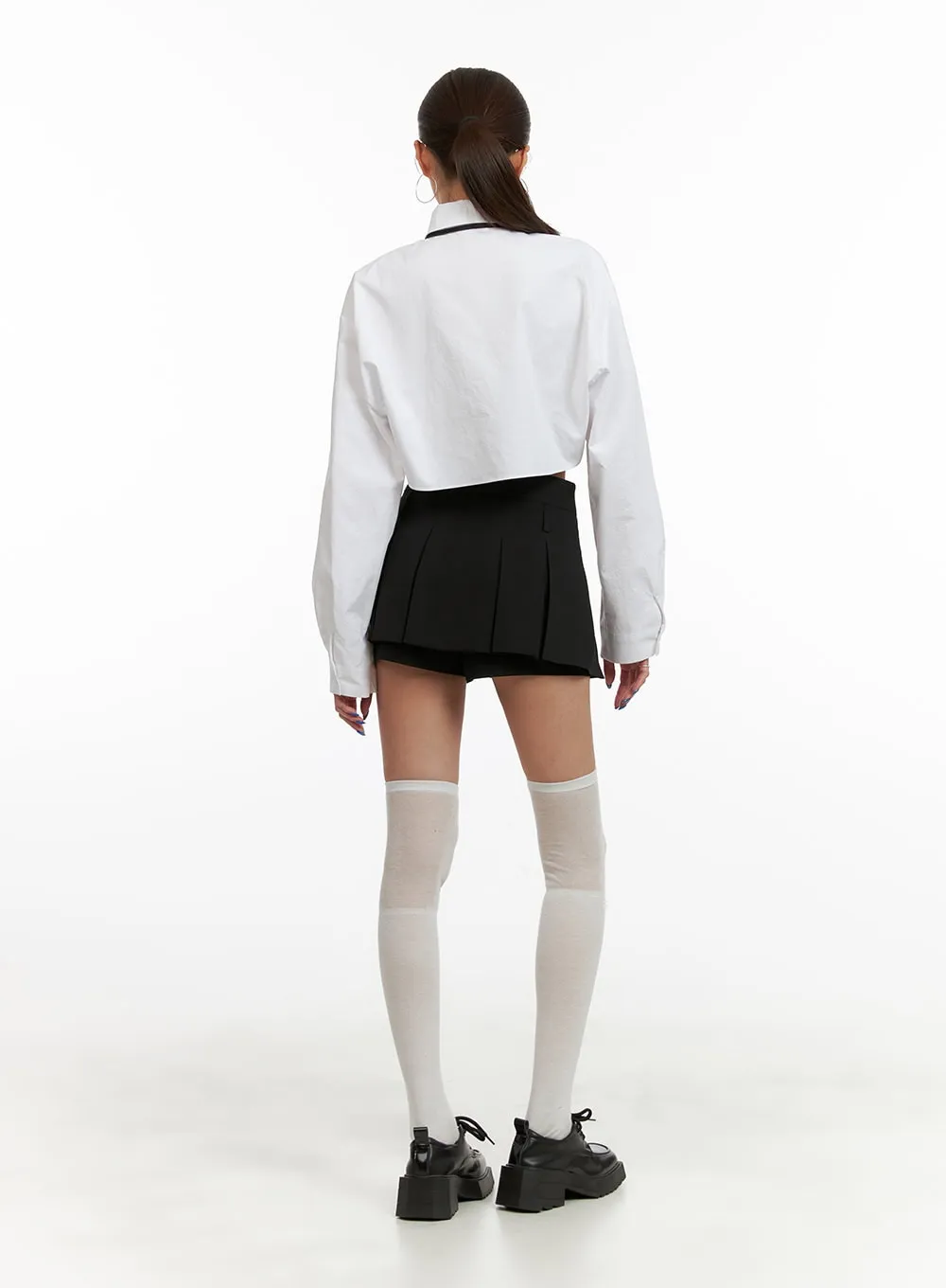 Collar Cotton Bolero Shirt CY431 sold by Lewkin product image thumbnail 4