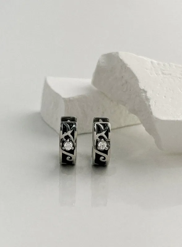 Antique Cubic Ring Earrings IL415 sold by Lewkin