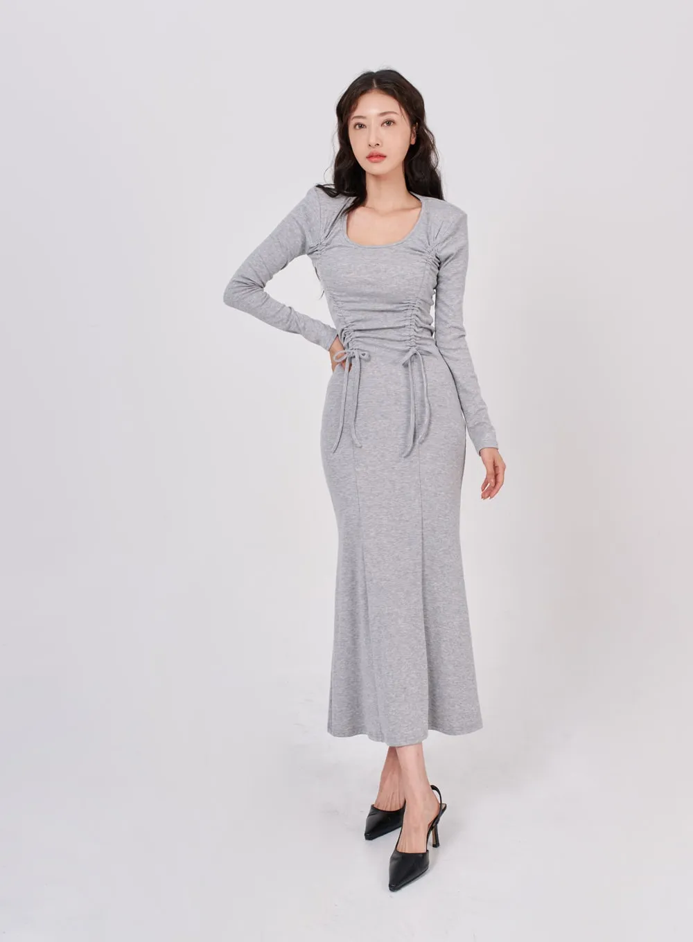 Nicole Front Strap Shoulder Long Dress IS15 sold by Lewkin product image thumbnail 3