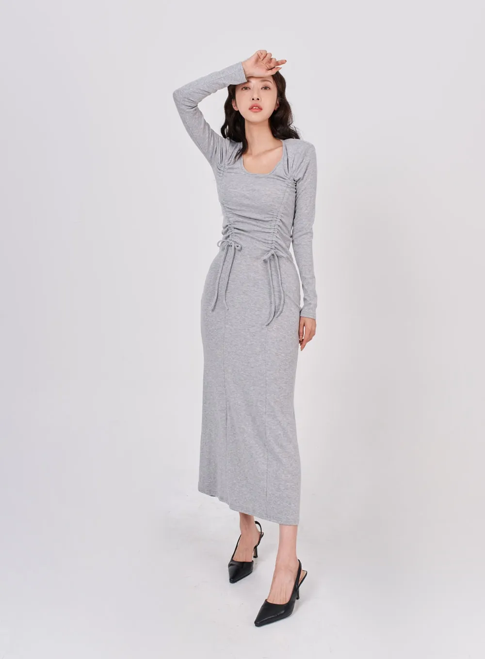 Nicole Front Strap Shoulder Long Dress IS15 sold by Lewkin