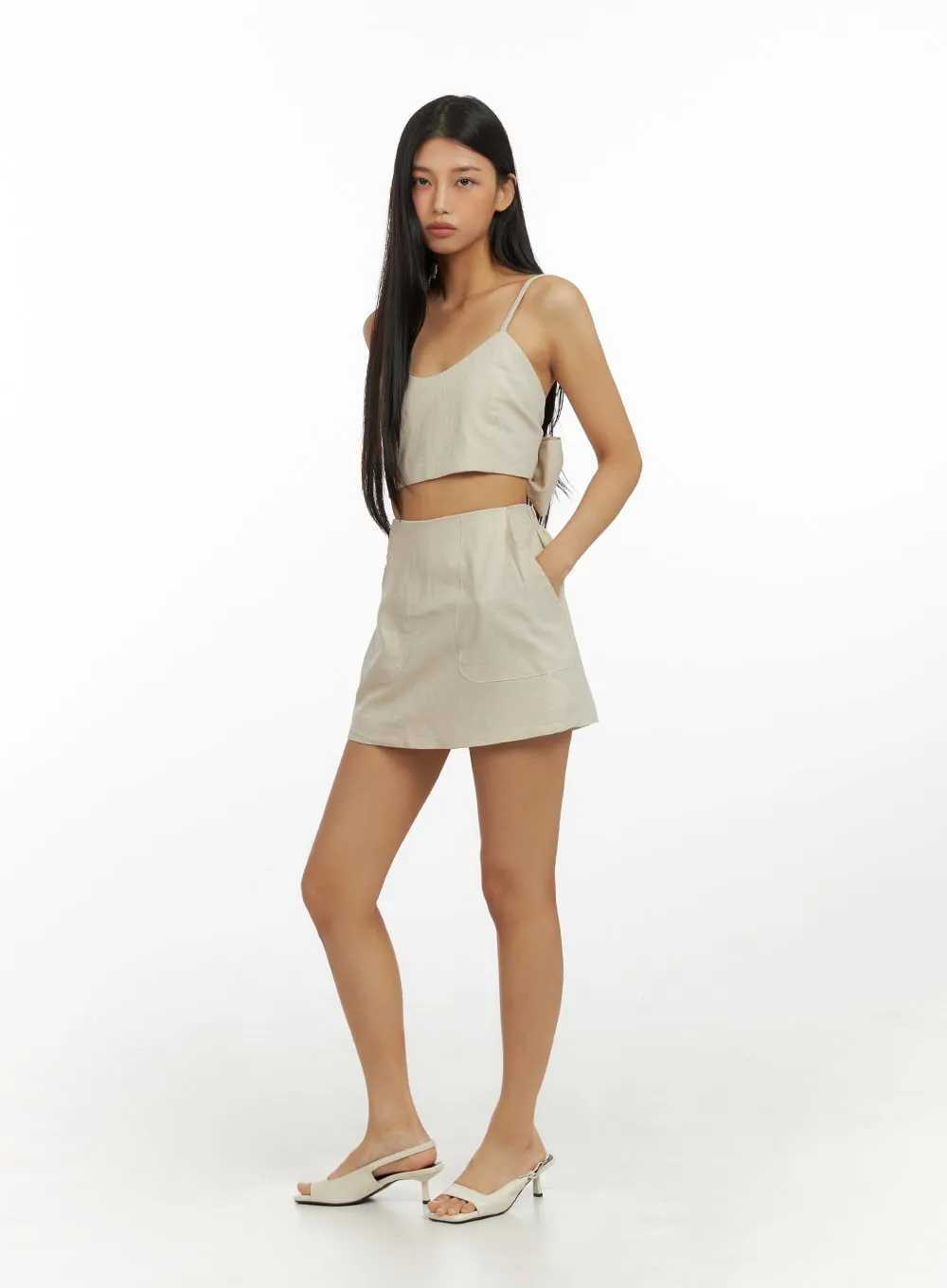 Open Toe Pump Heels IU412 sold by Lewkin product image thumbnail 5