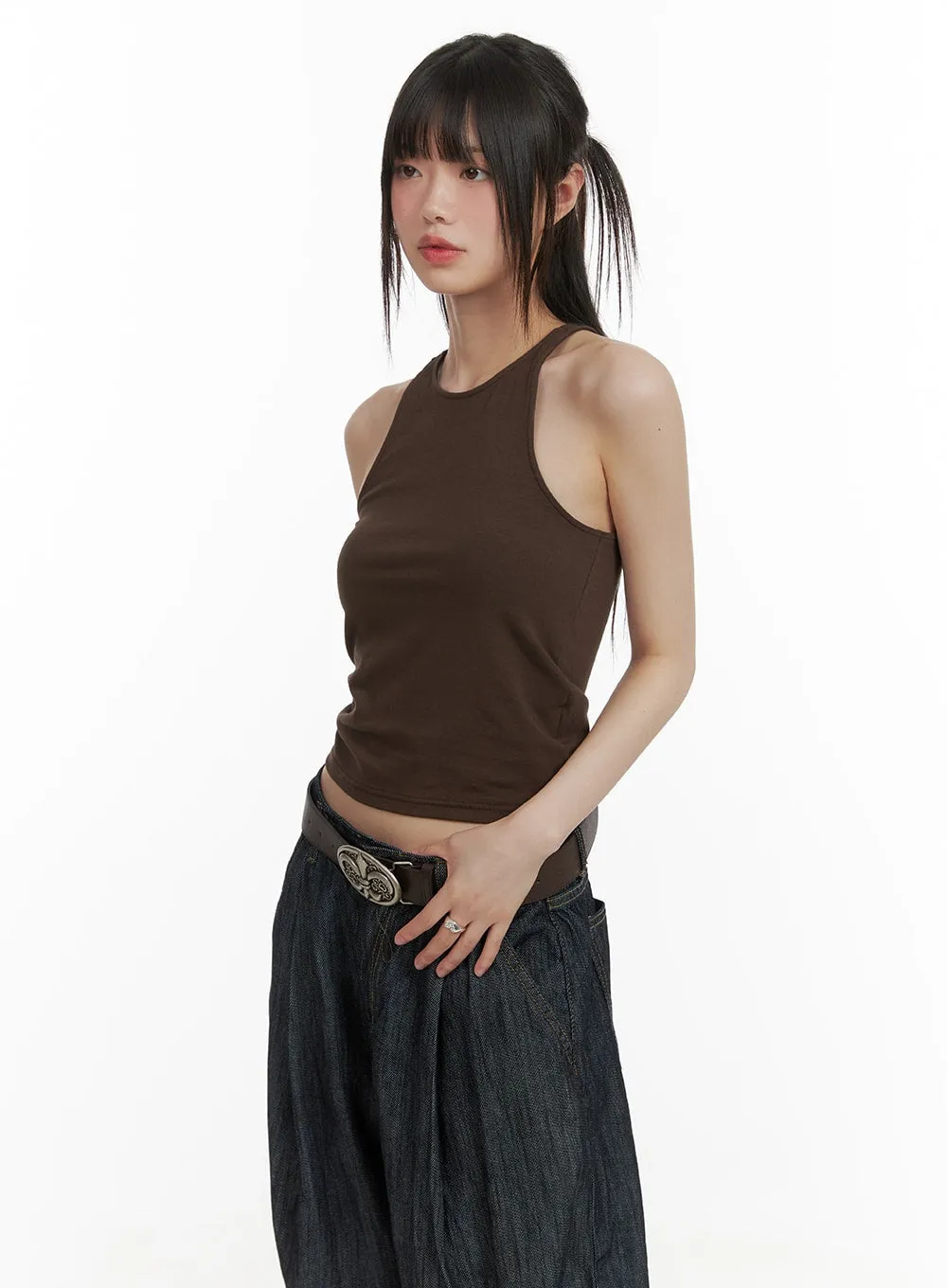 Basic Cotton Tank Top CA418 sold by Lewkin