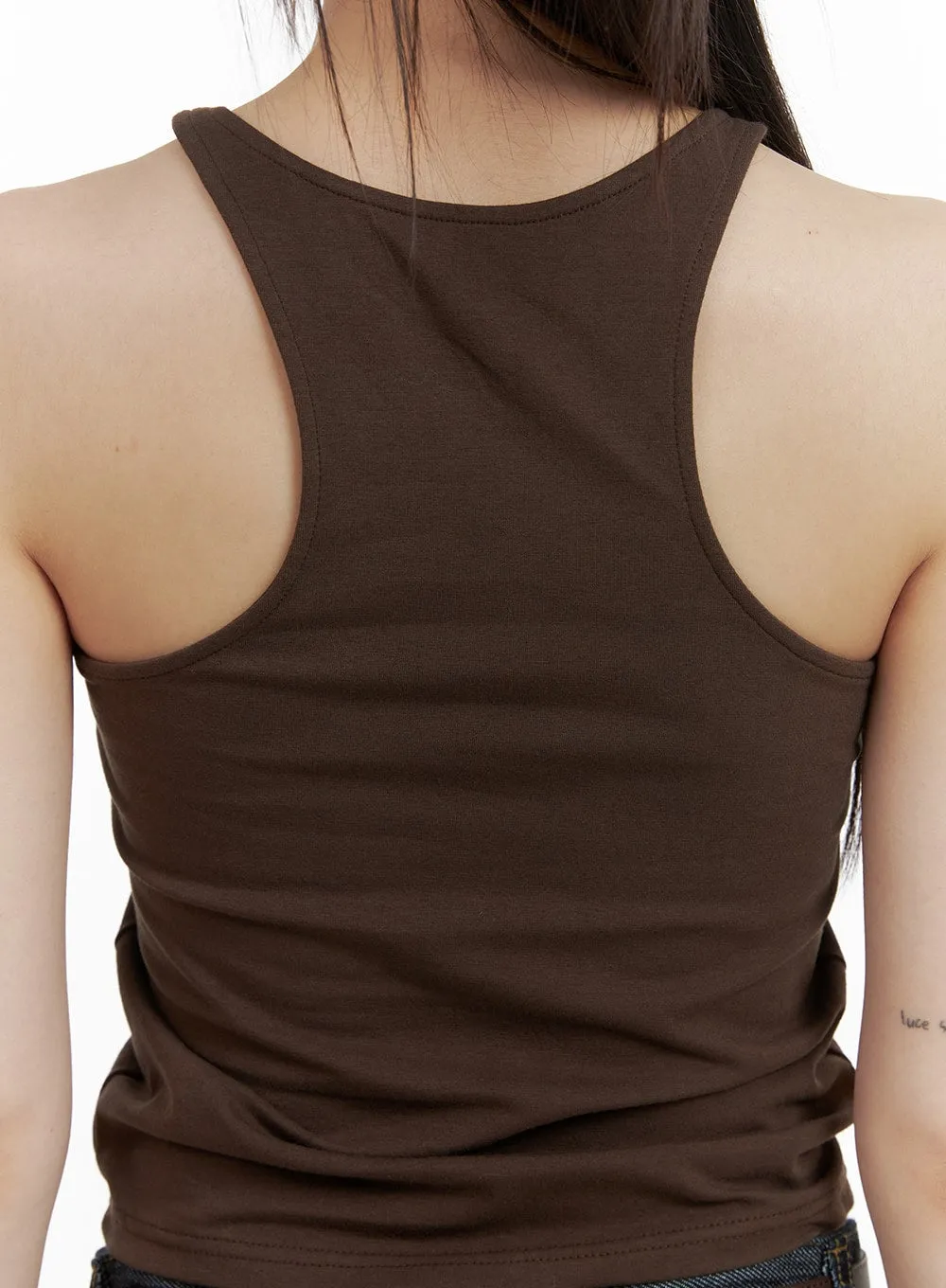 Basic Cotton Tank Top CA418 sold by Lewkin product image thumbnail 5