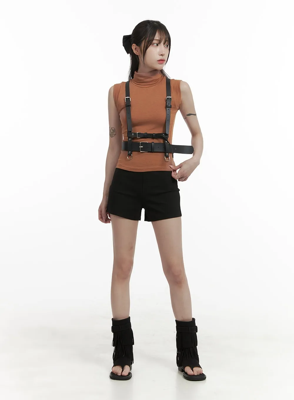 Faux Leather Harness Belt OA425 sold by Lewkin product image thumbnail 5