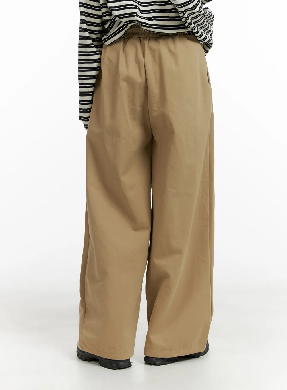 Solid Elastic Waist Trousers CM406 sold by Lewkin product image thumbnail 5