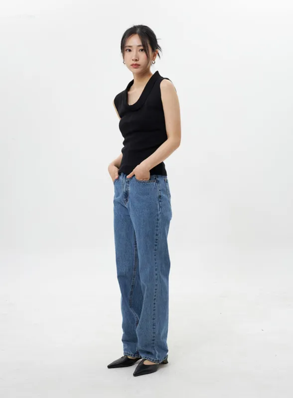Wide Leg Jeans OY308 sold by Lewkin