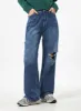 Ripped Knee Mid-Wash Jeans CA305 sold by Lewkin