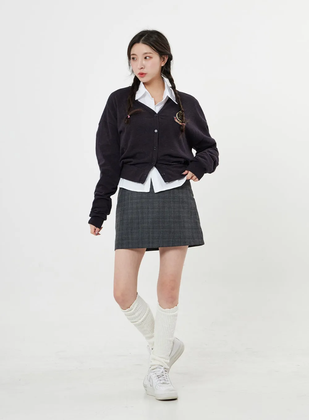 Check Pattern Mini Skirt BO25 sold by Lewkin product image thumbnail 2