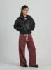Faux Leather Puffer Jacket CN28 sold by Lewkin