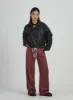 Faux Leather Puffer Jacket CN28 sold by Lewkin