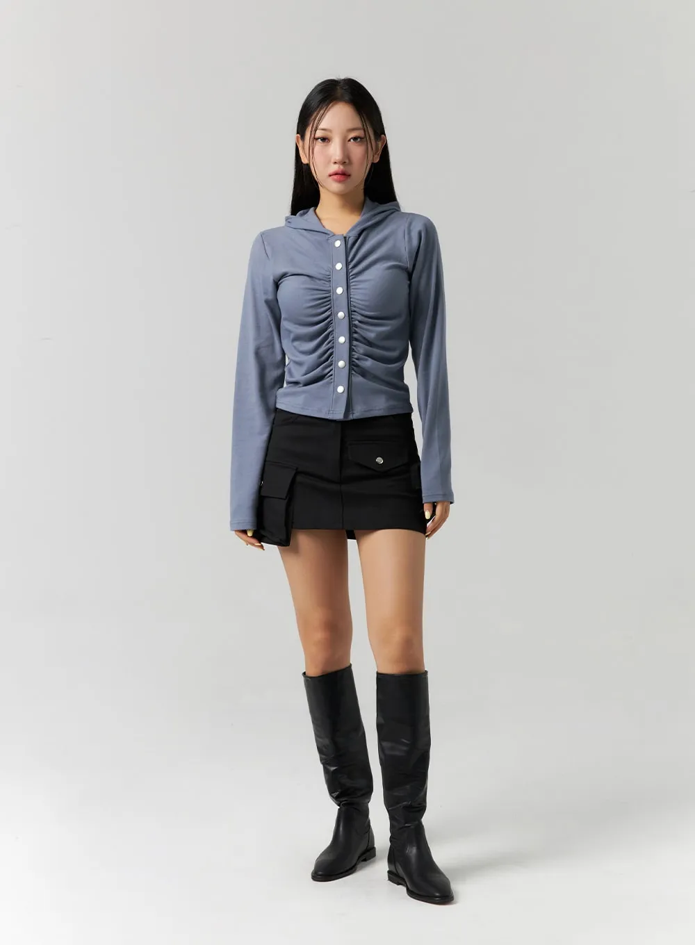 Cargo Pocketed Mini Skirt CS312 sold by Lewkin product image thumbnail 3