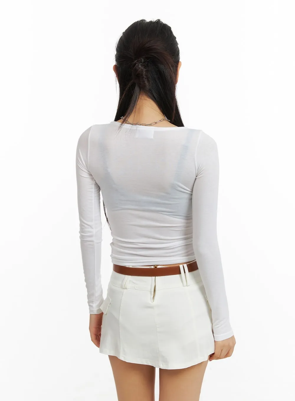 Ribbon Graphic Round Neck Long Sleeve CM412 sold by Lewkin product image thumbnail 5