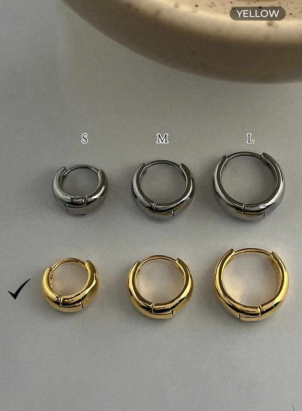 Bold Ring Earrings IL415 sold by Lewkin product image thumbnail 5