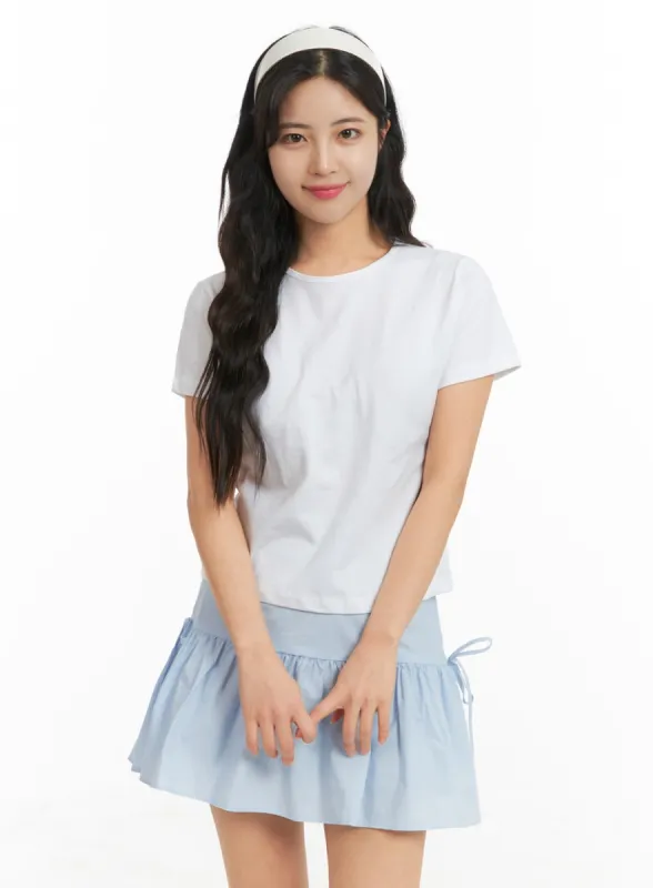 Basic Short Sleeve Tee OM427 sold by Lewkin