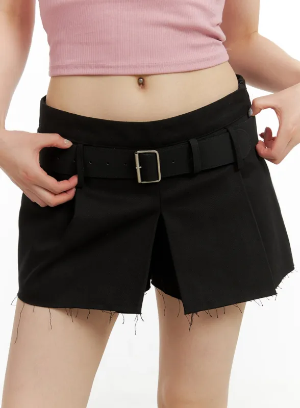 Solid Suede Buckle Belt CU425 sold by Lewkin