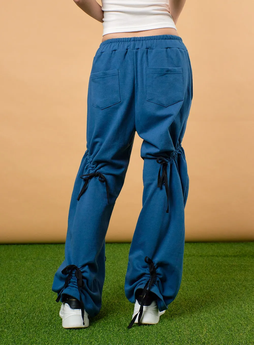 Drawstring Ribbon Detail Sweatpants IJ430 sold by Lewkin product image thumbnail 5