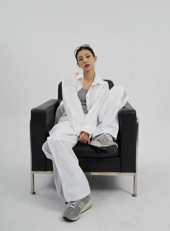 Drawstring Baggy Track Pants CF308 sold by Lewkin