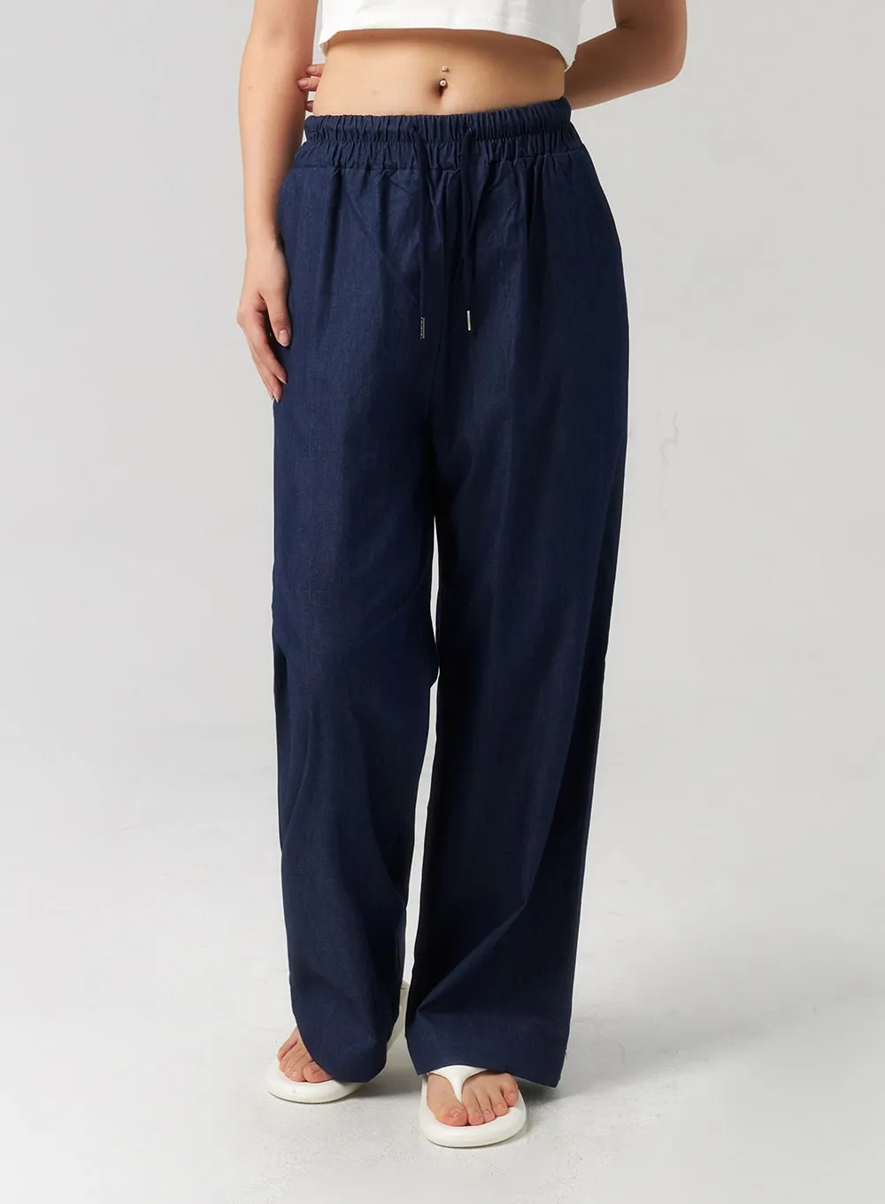 Denim Track Pants CU329 sold by Lewkin product image thumbnail 5