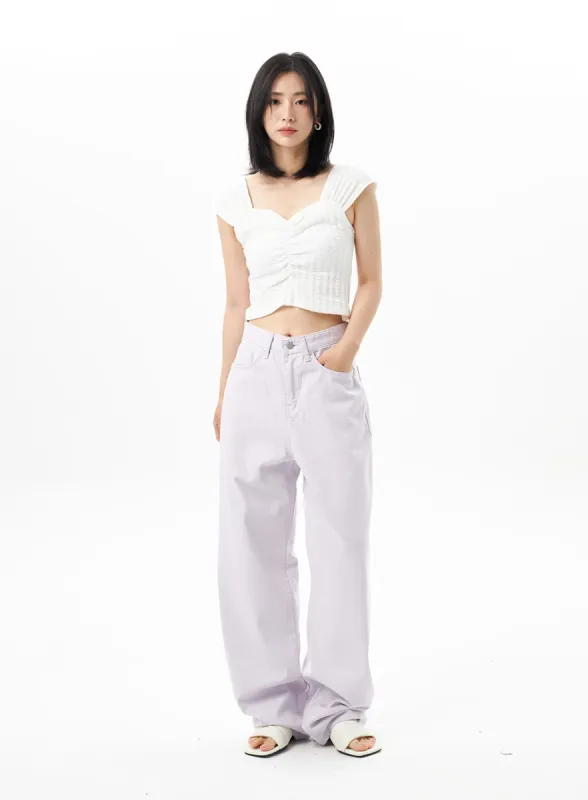 Color Wide Pants OU312 sold by Lewkin