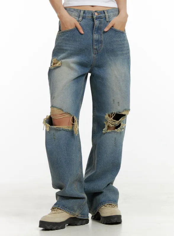 Destroyed Baggy Jeans CU405 sold by Lewkin